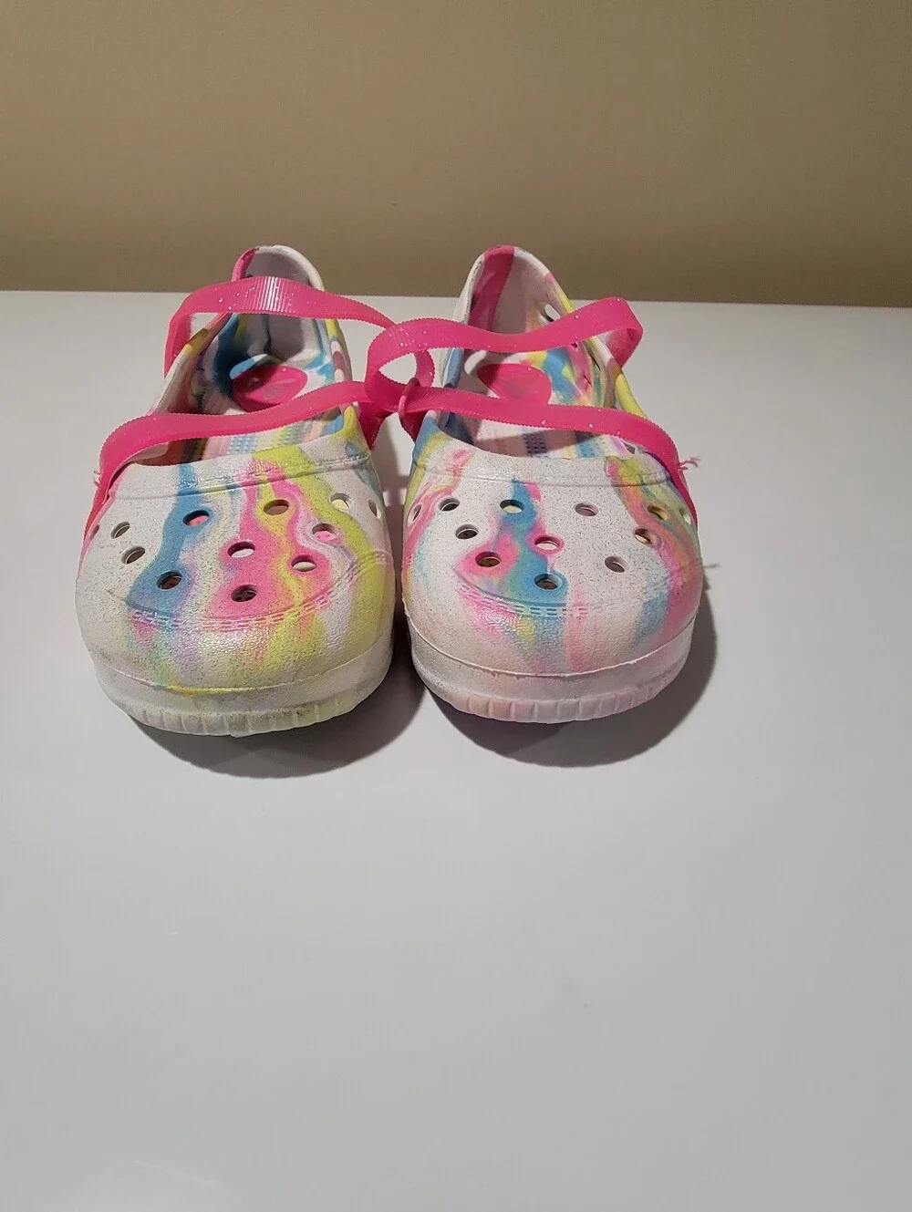 Place Girl's Mary Jane Clog Multicolor Slip-on Shoes Size 3